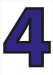 Blue Numbers Outline PDF | Printable 0–9 Templates