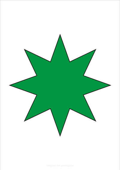 Preview Star green for printing