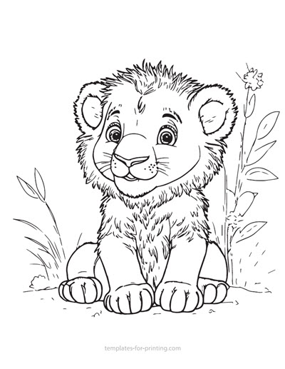Preview Lion 003 for printing