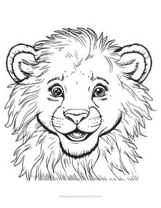 Preview Lion 004 for printing