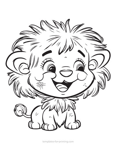 Preview Lion 005 for printing