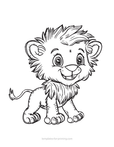Preview Lion 007 for printing