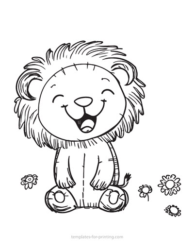 Preview Lion 008 for printing