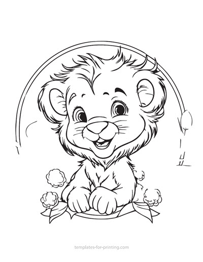 Preview Lion 009 for printing