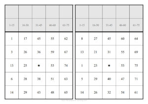 Bingo Cards PDF Generator