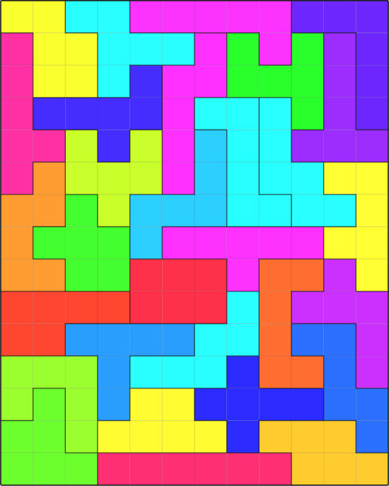 20 printable Hexomino Puzzles