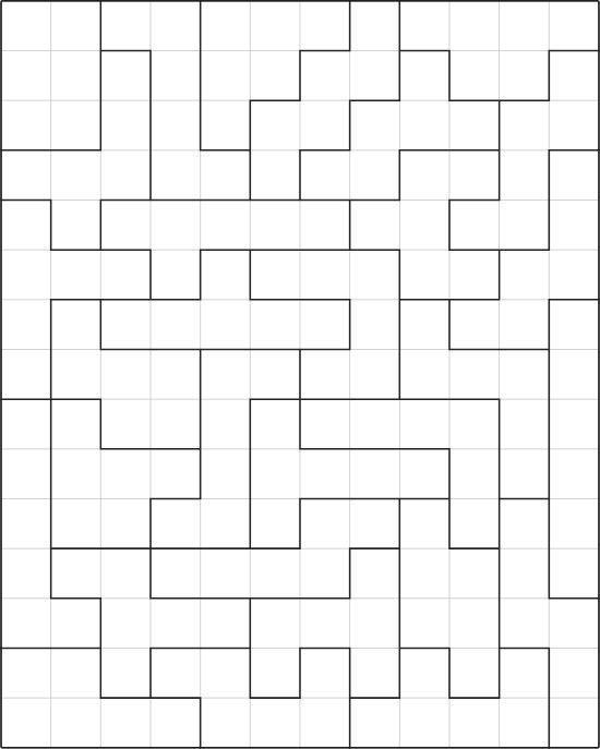 Black and White Hexomino Puzzles to print