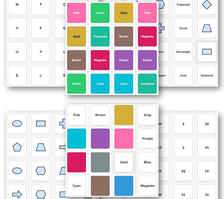 Printable Mixed Memory Cards