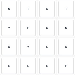 Printable Letter Memory Cards