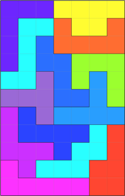 Hexomino Intruder Puzzle – Play Online or Print