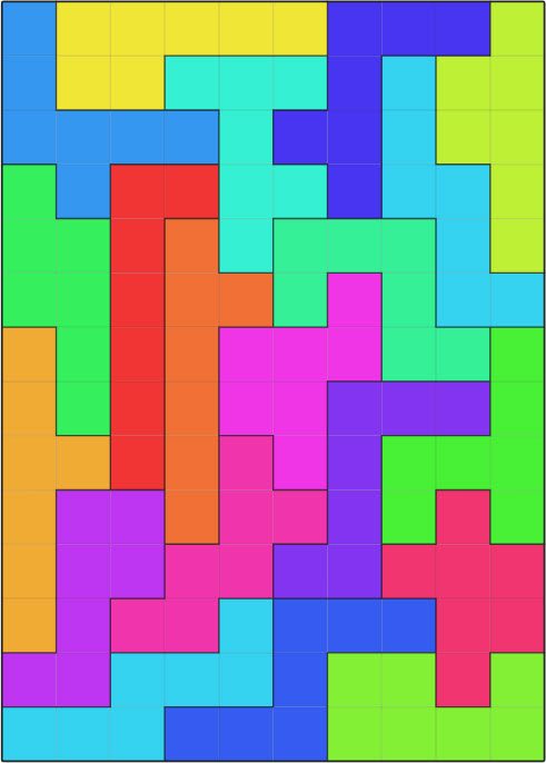 Printable Heptomino Puzzle Pack